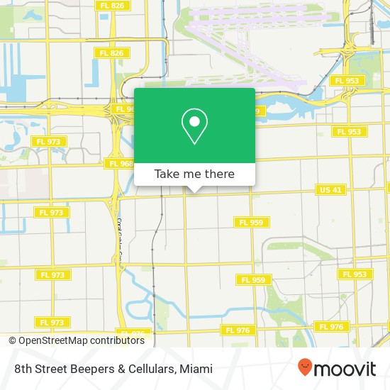 Mapa de 8th Street Beepers & Cellulars