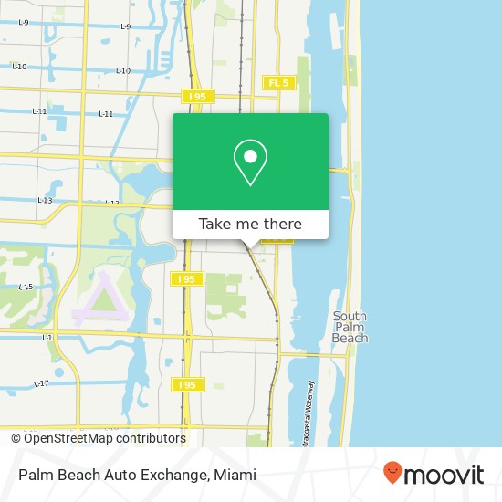 Palm Beach Auto Exchange map