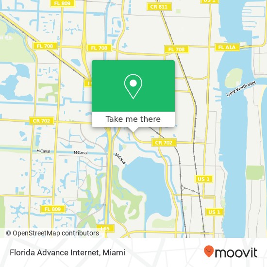 Florida Advance Internet map