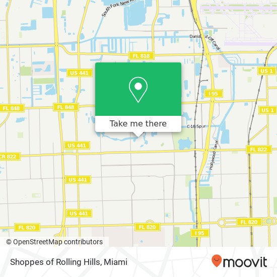 Mapa de Shoppes of Rolling Hills