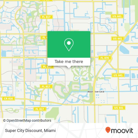 Mapa de Super City Discount