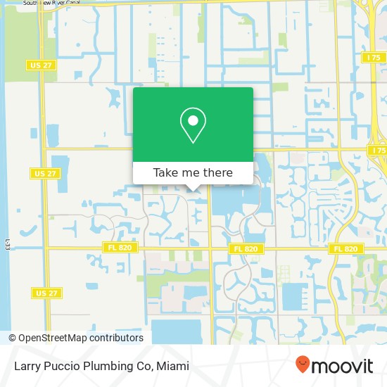 Mapa de Larry Puccio Plumbing Co