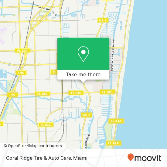 Coral Ridge Tire & Auto Care map