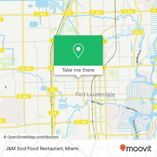 Mapa de J&M Soul Food Restaurant