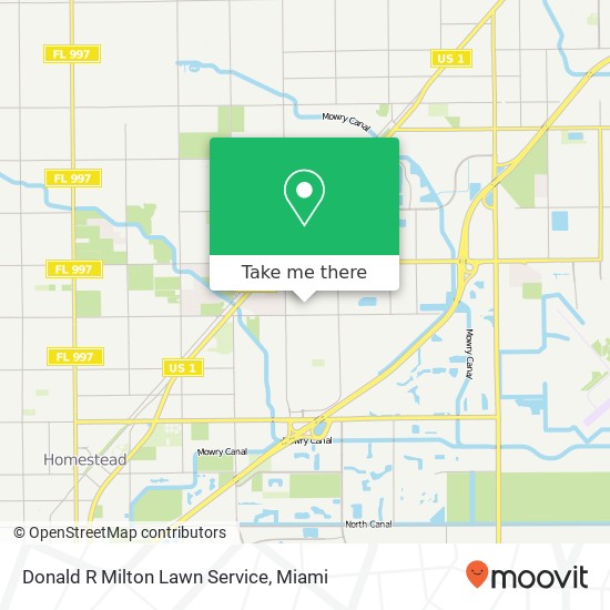 Mapa de Donald R Milton Lawn Service