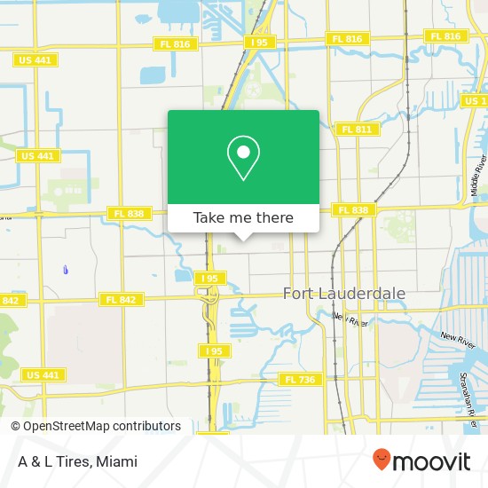 A & L Tires map