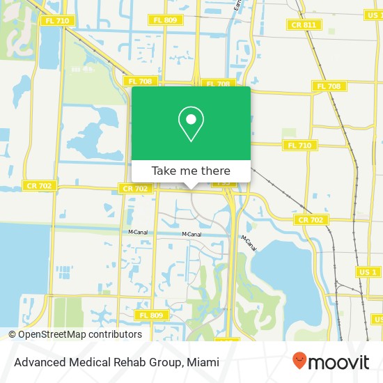 Advanced Medical Rehab Group map