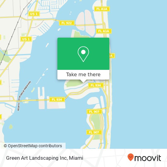 Green Art Landscaping Inc map