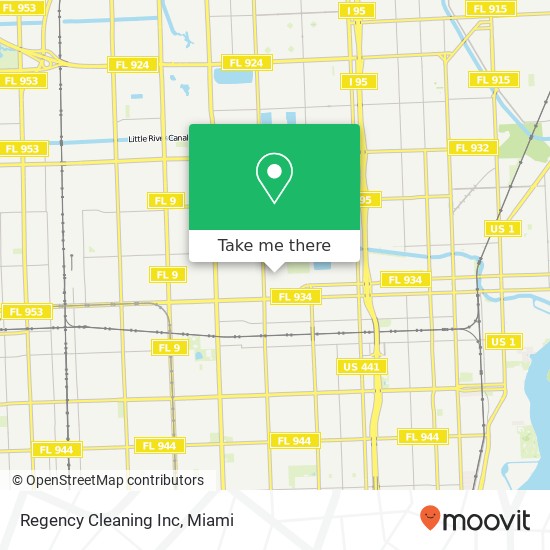 Mapa de Regency Cleaning Inc