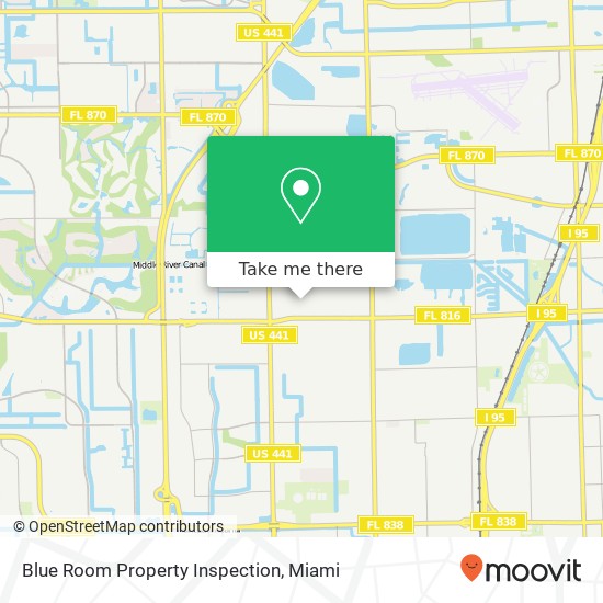 Blue Room Property Inspection map