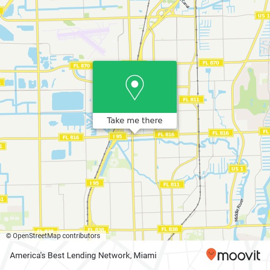 Mapa de America's Best Lending Network