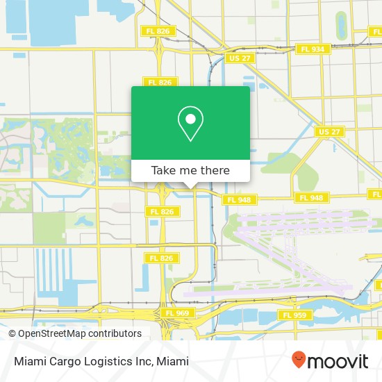 Mapa de Miami Cargo Logistics Inc