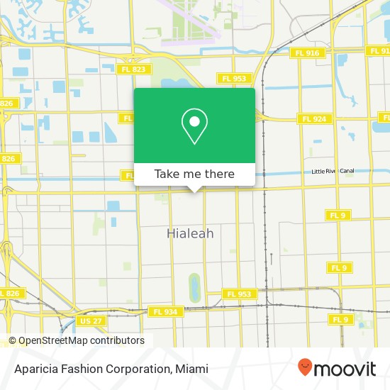 Aparicia Fashion Corporation map