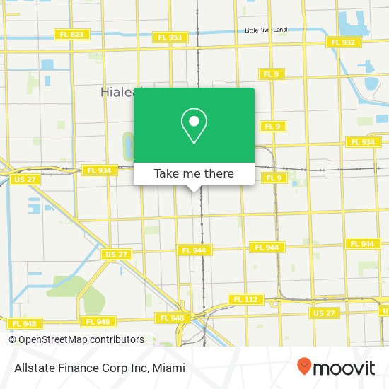 Allstate Finance Corp Inc map