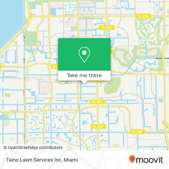 Mapa de Taino Lawn Services Inc