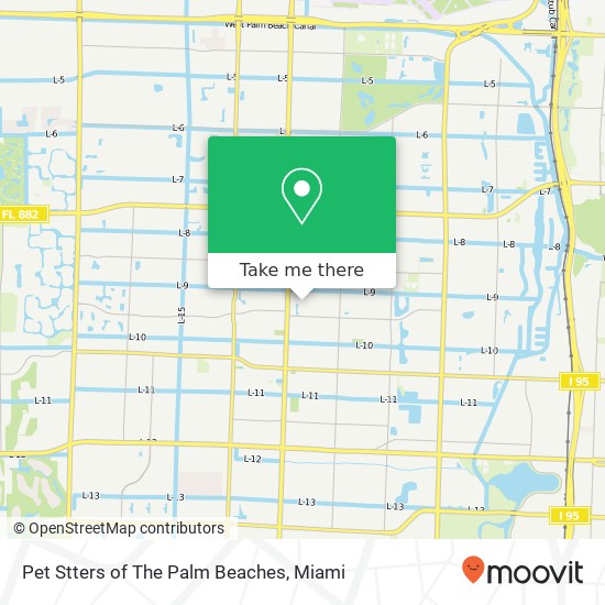 Pet Stters of The Palm Beaches map