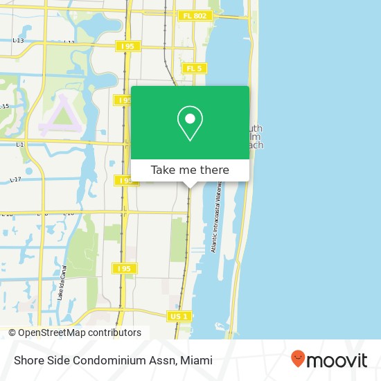 Mapa de Shore Side Condominium Assn