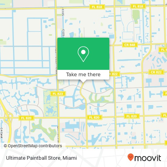 Ultimate Paintball Store map