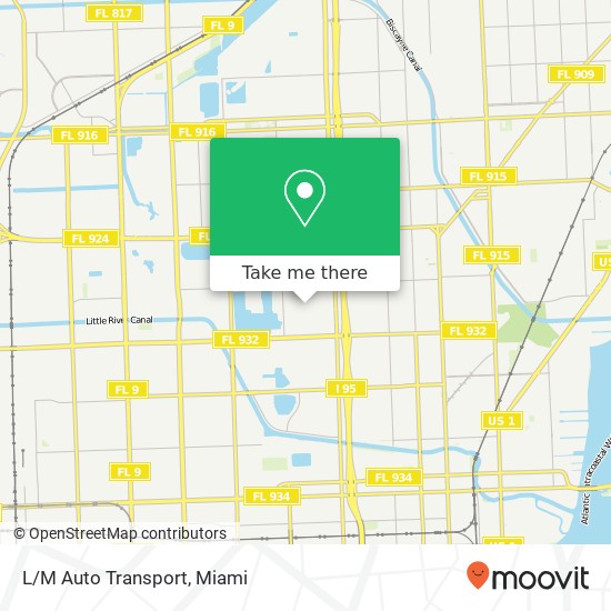 Mapa de L/M Auto Transport