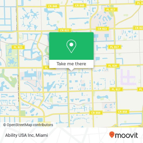 Ability USA Inc map