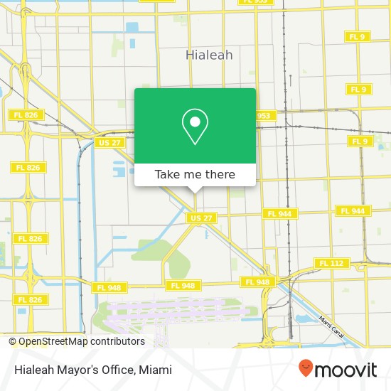 Hialeah Mayor's Office map