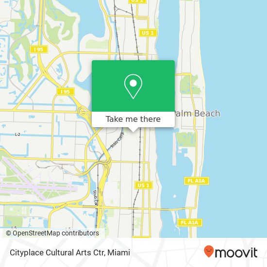 Cityplace Cultural Arts Ctr map