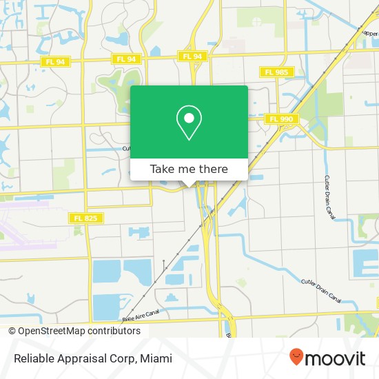 Mapa de Reliable Appraisal Corp