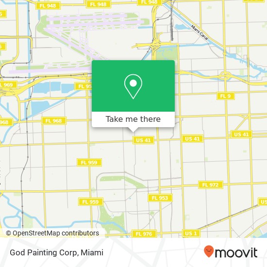Mapa de God Painting Corp
