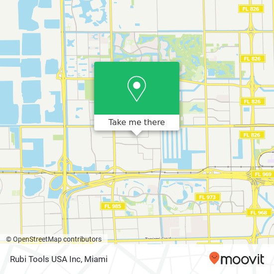 Mapa de Rubi Tools USA Inc