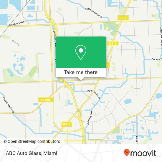 ABC Auto Glass map