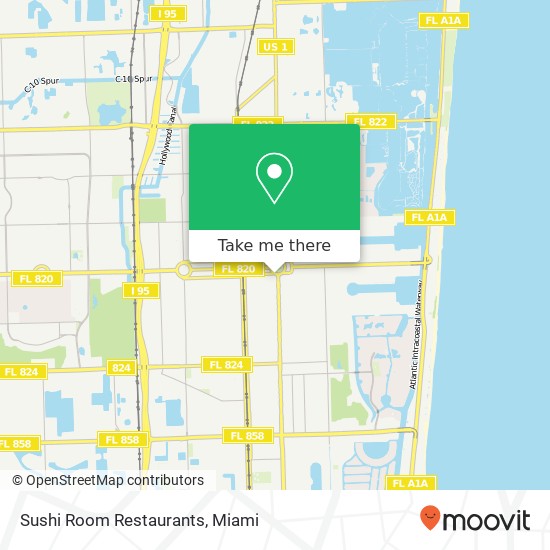 Mapa de Sushi Room Restaurants