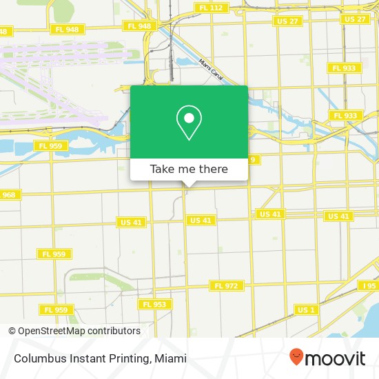 Mapa de Columbus Instant Printing