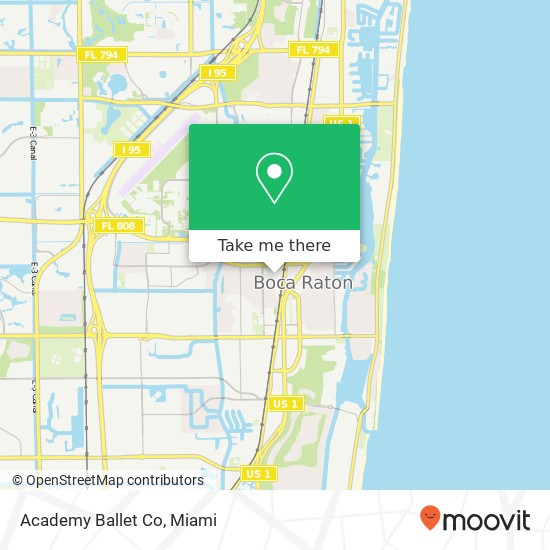 Academy Ballet Co map