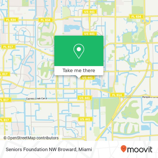 Seniors Foundation NW Broward map