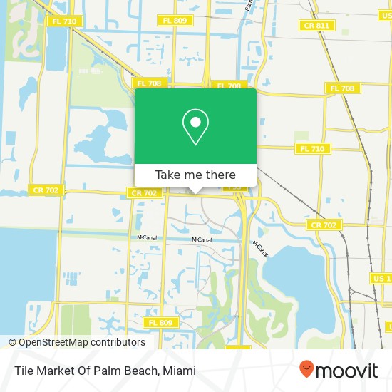 Tile Market Of Palm Beach map