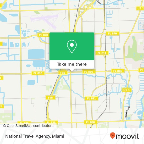 National Travel Agency map