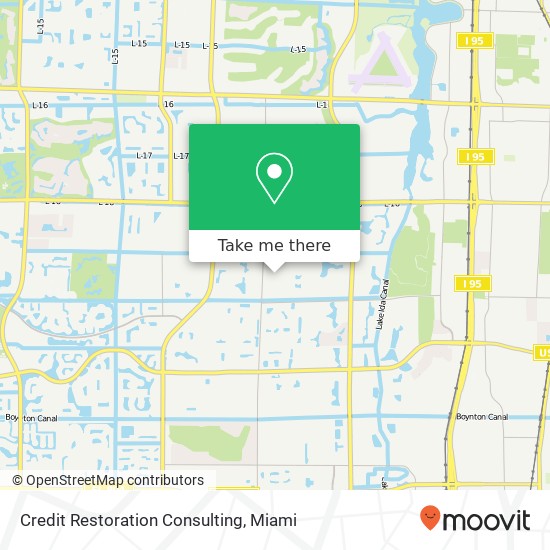 Mapa de Credit Restoration Consulting