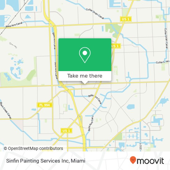 Sinfin Painting Services Inc map