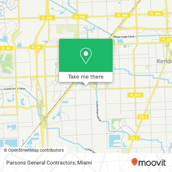 Parsons General Contractors map