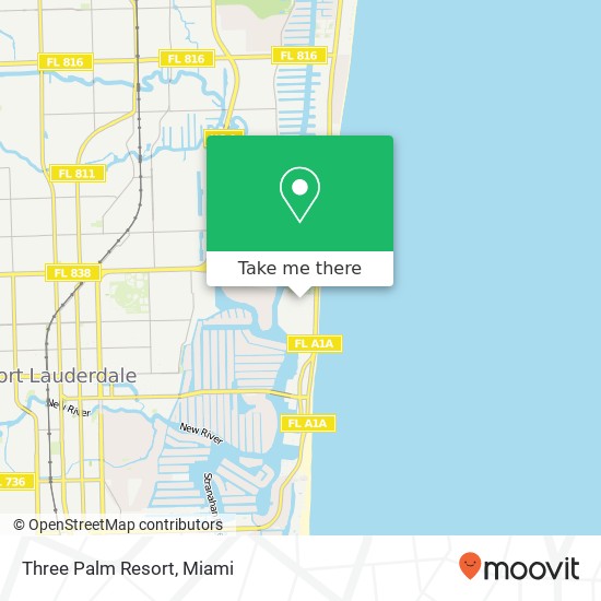 Three Palm Resort map