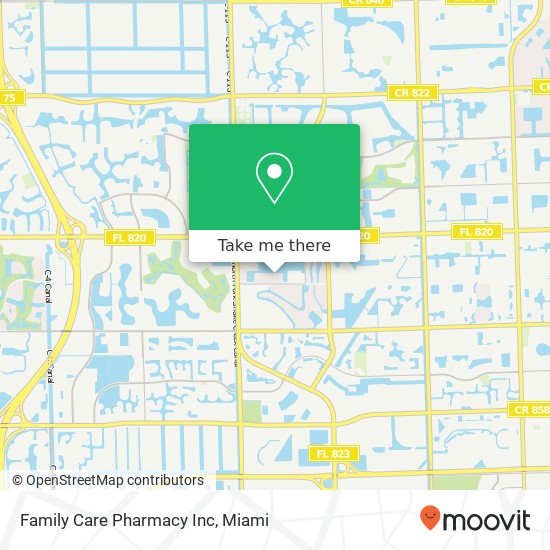 Mapa de Family Care Pharmacy Inc