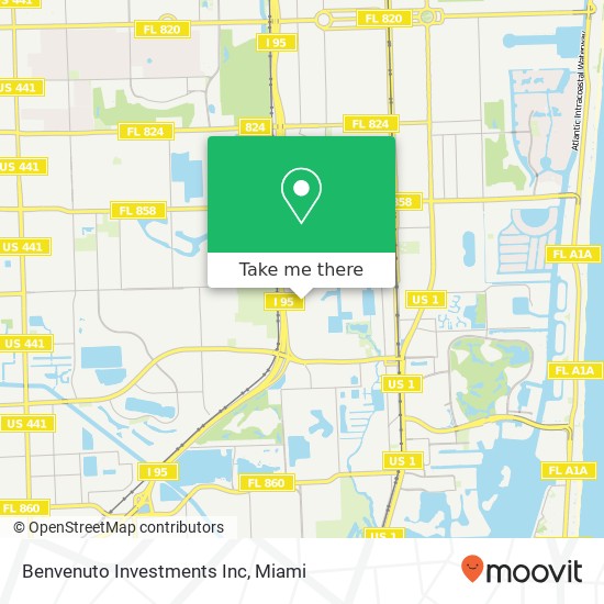 Benvenuto Investments Inc map