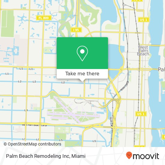 Palm Beach Remodeling Inc map