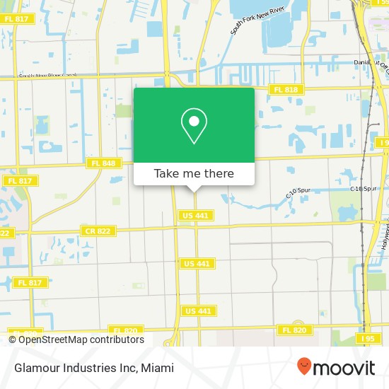 Mapa de Glamour Industries Inc