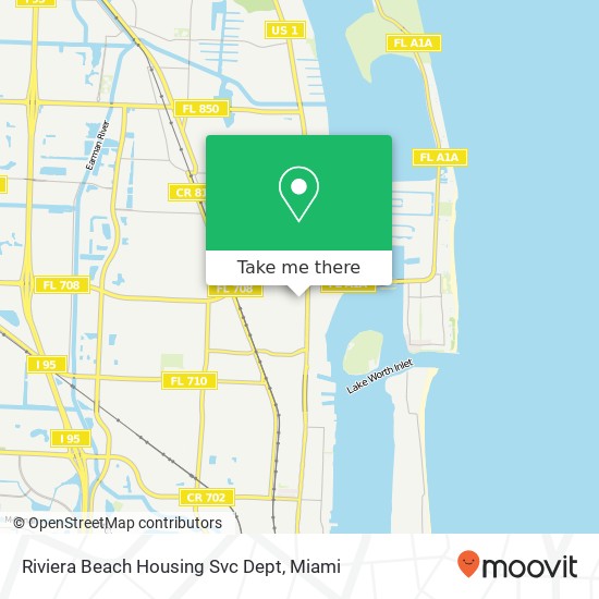 Mapa de Riviera Beach Housing Svc Dept