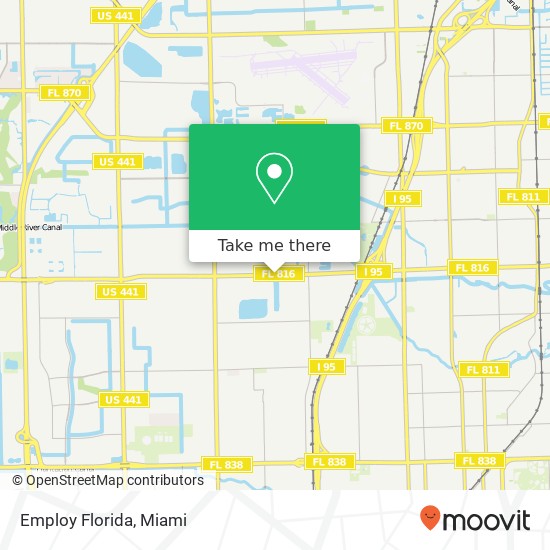 Mapa de Employ Florida