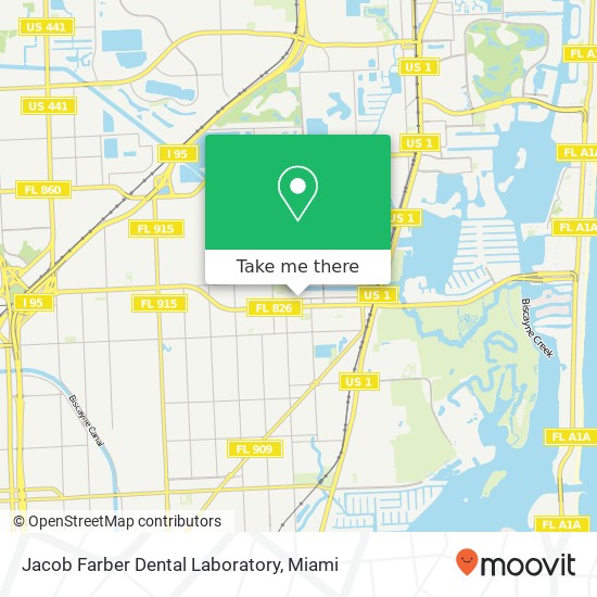 Mapa de Jacob Farber Dental Laboratory