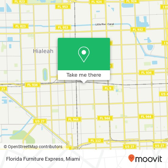 Mapa de Florida Furniture Express