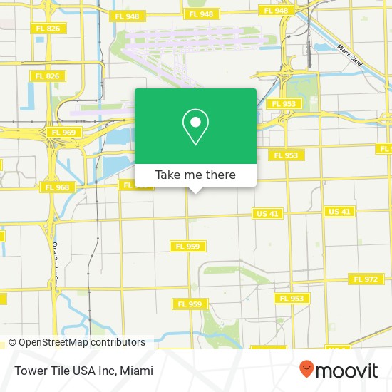 Mapa de Tower Tile USA Inc