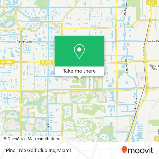 Pine Tree Golf Club Inc map